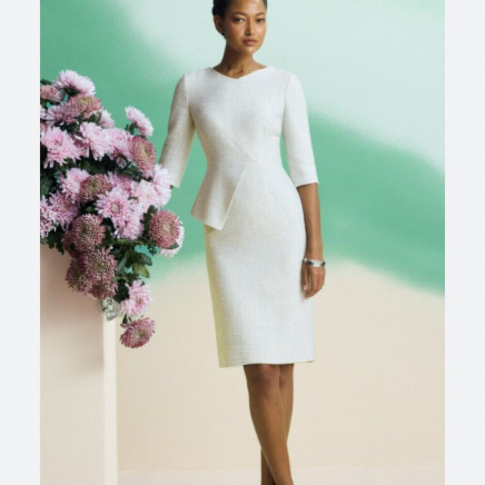 NWT The FOLD Eaton Signature Tweed Dress